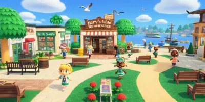 Harv's Island Renaissance: Exploring the New Shopping Plaza Experience in Animal Crossing Logo
