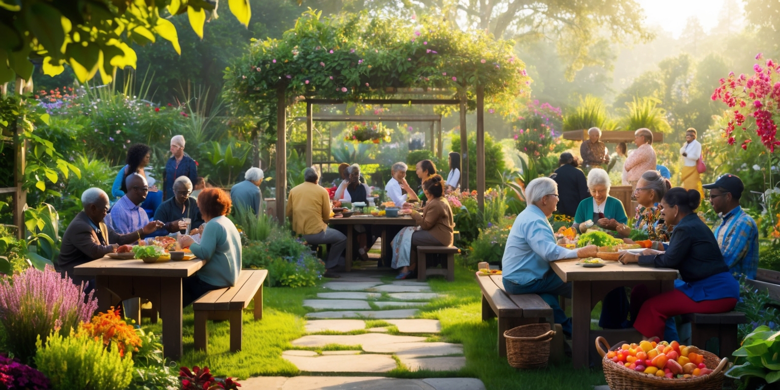 Cultivating Culinary Bonds: Navigating Daily Interactions in a Living Garden Sanctuary